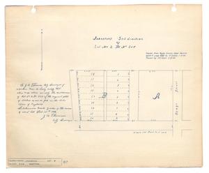 Map of Johnstons' Subdivision of Lot Number 2, Block Number 205