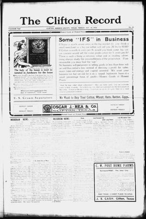 The Clifton Record (Clifton, Tex.), Vol. 20, No. 30, Ed. 1 Friday, October 16, 1914