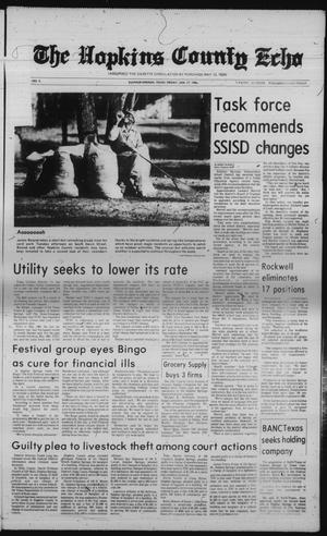 The Hopkins County Echo (Sulphur Springs, Tex.), Vol. 111, No. 3, Ed. 1 Friday, January 17, 1986