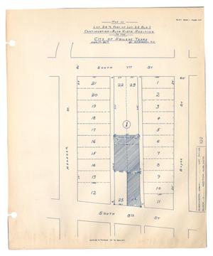 Primary view of object titled 'Map of Lot 24 and Part of Lot 25, Block 1, Continuation Alta Vista Addition to the City of Abilene, Texas'.