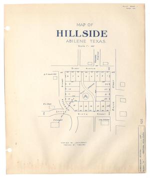 Map of Hillside, Abilene, Texas. [#1]