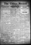 Newspaper: The Clifton Record (Clifton, Tex.), Vol. 36, No. 38, Ed. 1 Friday, No…