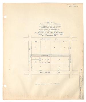 Map of R. C. Winter's Subdivision of Lot 8, Block 1, Sayles and Hughes Subdivision of Block 17 (Lying West of Meander Street), B. Austin Survey Number 91, an Addition to the City of Abilene, Texas