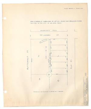 John H. Darnell's Subdivision of Lot Number 1, Block Number 4, Belleview Ridge Addition to the City of Abilene, Texas.