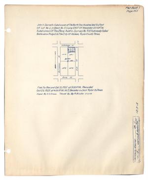 John H. Darnell's Subdivision of Lot Number 1, in Block Number 5, (Lying East of Meander Street) of the Subdivision of the Benjamin Austin Survey Number 91 (Commonly Called Belleview Ridge) in the City of Abilene, Taylor County, Texas.