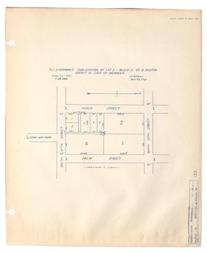 R. J. Sherman's Subdivision of Lot 3 Block 15 of B. Austin Survey 91 East of Meander