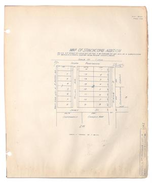Map of Stinchcomb Addition, Being 5.17 Acres of Land Out of the N. W. Corner of Lot Number 4 of a Subdivision of Benjamin Austin Survey Number 92, Taylor County, Texas
