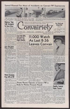 Convairiety, Volume 7, Number 17, Wednesday, August 25, 1954