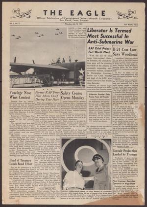 Primary view of object titled 'The Eagle, Volume 2, Number 11, Thursday, July 15, 1943'.