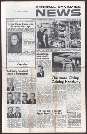 General Dynamics News, Volume 21, Number 26, December 18, 1968