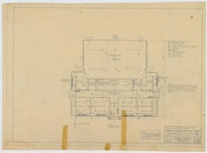 Primary view of object titled 'School Building, Nolan County, Texas: Mechanical Floor Plan'.