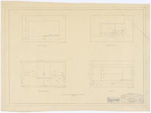 Primary view of object titled 'School Building Addition, Mentone, Texas: Layout of Gymnasium Courts'.