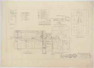 Primary view of object titled 'High School Building Alterations, Munday, Texas: Floor Plans'.
