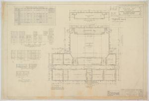 Primary view of object titled 'School Building, Nolan County, Texas: Floor Plan'.