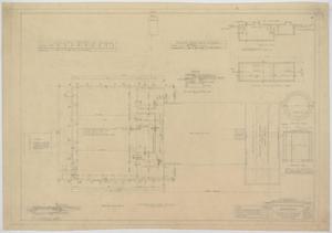 Primary view of object titled 'School Building Addition, Mentone, Texas: Foundation Plan'.