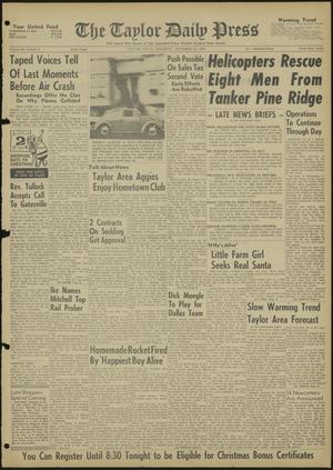 The Taylor Daily Press (Taylor, Tex.), Vol. 48, No. 4, Ed. 1 Thursday, December 22, 1960