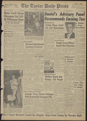 The Taylor Daily Press (Taylor, Tex.), Vol. 47, No. 301, Ed. 1 Wednesday, December 7, 1960