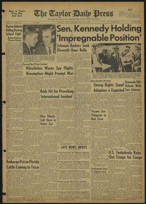 The Taylor Daily Press (Taylor, Tex.), Vol. 47, No. 175, Ed. 1 Tuesday, July 12, 1960