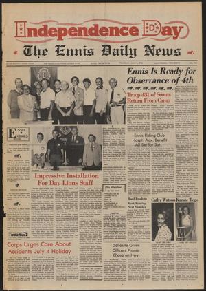 Primary view of object titled 'The Ennis Daily News (Ennis, Tex.), Vol. 83, No. 156, Ed. 1 Thursday, July 3, 1975'.