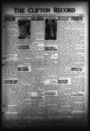 The Clifton Record (Clifton, Tex.), Vol. 45, No. 34, Ed. 1 Friday, October 13, 1939