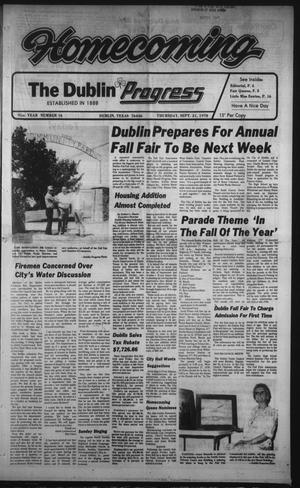 The Dublin Progress (Dublin, Tex.), Vol. 91, No. 16, Ed. 1 Thursday, September 21, 1978