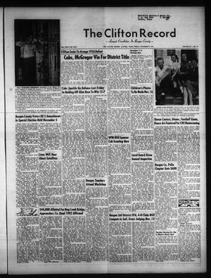The Clifton Record (Clifton, Tex.), Vol. 62, No. 41, Ed. 1 Friday, November 8, 1957