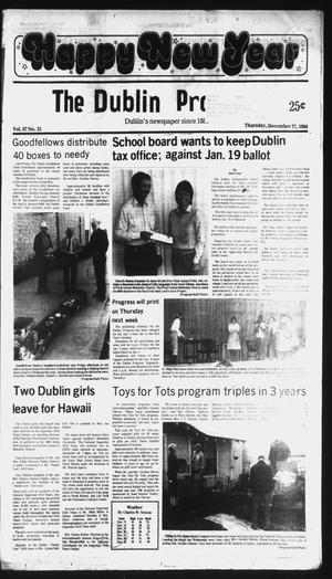 The Dublin Progress (Dublin, Tex.), Vol. 97, No. 31, Ed. 1 Thursday, December 27, 1984