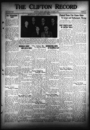 The Clifton Record (Clifton, Tex.), Vol. 43, No. 39, Ed. 1 Friday, November 19, 1937
