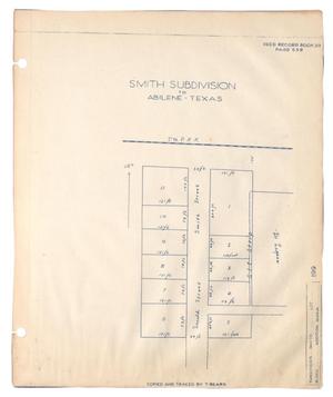 [Map of] Smith Subdivision to Abilene, Texas