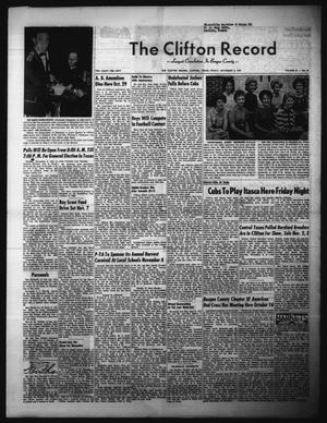 The Clifton Record (Clifton, Tex.), Vol. 62, No. 41, Ed. 1 Friday, November 2, 1962