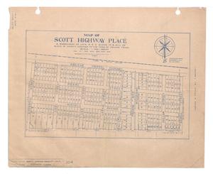 Map of Scott Highway Place.: A Subdivision of Lots 4 & 5, Block 17, & all of Block 18, Harris Addition to the Town of Abilene, Texas. [#4]