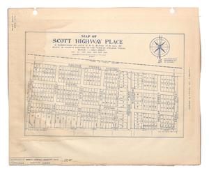 Map of Scott Highway Place.: A Subdivision of Lots 4 & 5, Block 17, & all of Block 18, Harris Addition to the Town of Abilene, Texas. [#7]