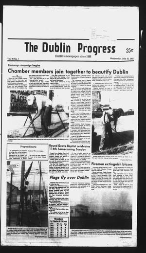 The Dublin Progress (Dublin, Tex.), Vol. 98, No. 7, Ed. 1 Wednesday, July 10, 1985