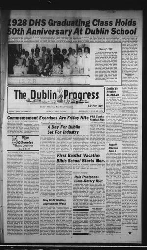 Primary view of object titled 'The Dublin Progress (Dublin, Tex.), Vol. 90, No. 51, Ed. 1 Thursday, May 25, 1978'.