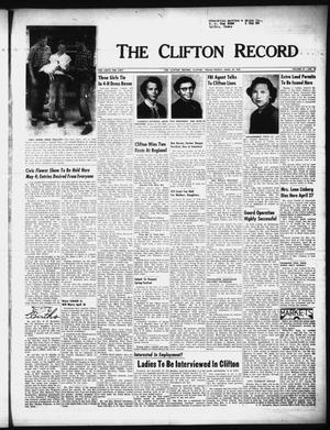 The Clifton Record (Clifton, Tex.), Vol. 61, No. 13, Ed. 1 Friday, April 29, 1955