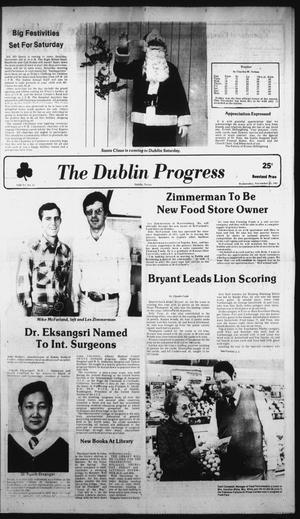 Primary view of object titled 'The Dublin Progress (Dublin, Tex.), Vol. 94, No. 15, Ed. 1 Wednesday, November 25, 1981'.