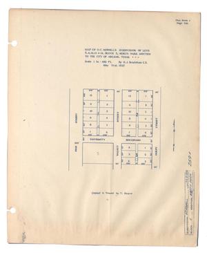Map of O.C. Howell's  Subdivision of Lots 3, 4, 12, 13 & 14, Block 5, North Park Addition to the City of Abilene, Texas