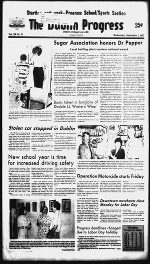 The Dublin Progress (Dublin, Tex.), Vol. 100, No. 15, Ed. 1 Wednesday, September 2, 1987