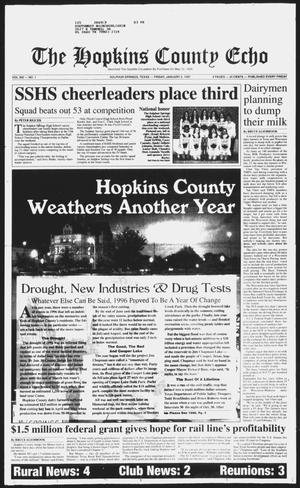 Primary view of object titled 'The Hopkins County Echo (Sulphur Springs, Tex.), Vol. 202, No. 1, Ed. 1 Friday, January 3, 1997'.