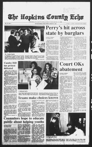 The Hopkins County Echo (Sulphur Springs, Tex.), Vol. 114, No. 4, Ed. 1 Friday, January 27, 1989