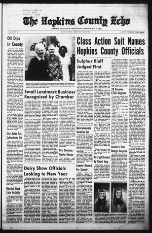 The Hopkins County Echo (Sulphur Springs, Tex.), Vol. 102, No. 20, Ed. 1 Friday, May 20, 1977