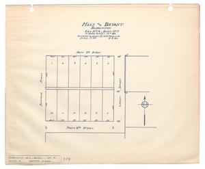 Primary view of object titled 'Hays and Bryant Subdivision, Lot Number 4, Block Number 3, H. Ward Survey Number 90'.