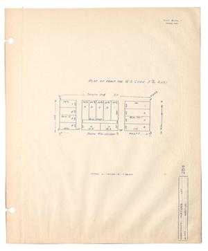 Plat of Tract for W. A. Cure 3 78/100 Acres