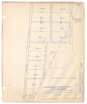 Parramore & Merchants Subdivision of a portion of J. Warfield Blind Asylum Number 35 and W.G. Cannon Surveys