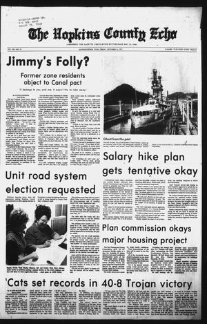 The Hopkins County Echo (Sulphur Springs, Tex.), Vol. 102, No. 37, Ed. 1 Friday, September 16, 1977