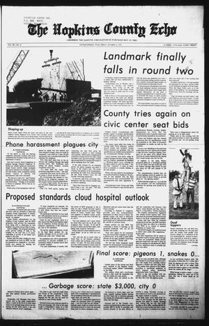 The Hopkins County Echo (Sulphur Springs, Tex.), Vol. 102, No. 41, Ed. 1 Friday, October 14, 1977