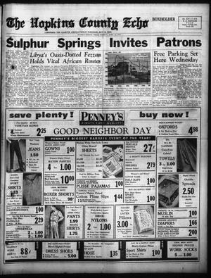 The Hopkins County Echo (Sulphur Springs, Tex.), Vol. 80, No. 14, Ed. 1 Tuesday, April 12, 1955