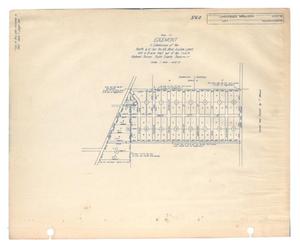 Map of Edgemont: A Subdivision of the North Quarter of Survey Number 64, Blind Asylum Lands and a 15 acre tract out of the International & Great Northern Railway Survey, Taylor County, Texas