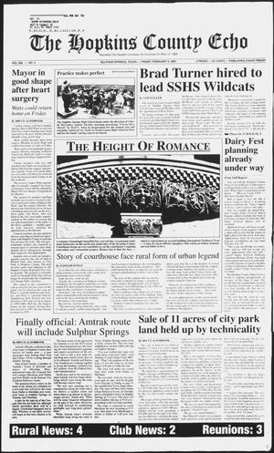 Primary view of object titled 'The Hopkins County Echo (Sulphur Springs, Tex.), Vol. 206, No. 5, Ed. 1 Friday, February 9, 2001'.