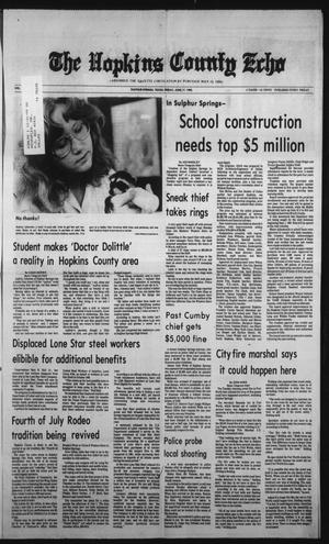 The Hopkins County Echo (Sulphur Springs, Tex.), Vol. 108, No. 24, Ed. 1 Friday, June 17, 1983